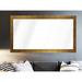 Everly Quinn Alizeh Farmhouse Matte Metallic Modern & Contemporary Full Length Mirror Wood in White/Black/Yellow | 49.5 H x 36 W x 0.75 D in | Wayfair