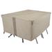 Rebrilliant Modern Leisure Monterey Rect/Oval Patio Table & Chair Set Cover, 100"L x 70"W x 35"H, Beige, in Brown | 23 H x 82 W x 108 D in | Wayfair