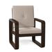 Woodard Vale Patio Dining Armchair w/ Cushion, Linen in Black | 37.5 H x 27.25 W x 30.25 D in | Wayfair 7D0401-92-40Y