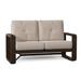 Woodard Vale Dual Rocking Loveseat w/ Cushions Sunbrella® Fabric Included in Gray/Brown | 37.25 H x 60.5 W x 34.5 D in | Outdoor Furniture | Wayfair