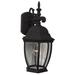 Beachcrest Home™ Coso Outdoor Wall Lantern Glass/Metal in Black | 18.25 H x 9.5 W x 9.75 D in | Wayfair CHRL6506 41924329