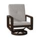 Woodard Vale Swivel Outdoor Rocking Chair w/ Cushions in Gray | 37.5 H x 27.5 W x 31 D in | Wayfair 7D0472-70-68R