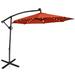 Arlmont & Co. Pate 10' Lighted Cantilever Umbrella Metal in Brown | Wayfair 23924E97FE01404DB33A0AC056216C47