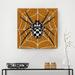 The Holiday Aisle® 'Glamoween Spider I' - Wrapped Canvas Graphic Art Print Canvas in Black | 12 H x 12 W x 1.5 D in | Wayfair