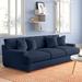 Wayfair Custom Upholstery™ Emilio 90" Recessed Arm Sofa w/ Reversible Cushions Sunbrella®/Sustain®/Canvas/Velvet/Cotton/Other Performance Fabrics