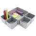 Latitude Run® Anadela 4.3" H x 10.2" W x 10.2" D Organizer Set in Gray | 3.9 H x 9.8 W x 9.8 D in | Wayfair F2AF4ED68DF5400FB945C98B9279A070