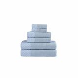 Hokku Designs Deacon Boston 6 Piece Turkish Cotton Towel Set Turkish Cotton in Blue | 27 W in | Wayfair 0B82BB46D97140F7B4C8A765D561D3C6