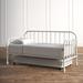 Kelly Clarkson Home Charlotte Metal Daybed w/ Trundle Metal in White | 42 H x 40.5 W x 79.75 D in | Wayfair AGTG4284 43225506
