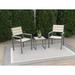 Latitude Run® Middleton-Tea 3 Piece Seating Group Wood/Metal/Rust - Resistant Metal in Gray | Outdoor Furniture | Wayfair