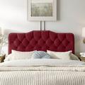 Kelly Clarkson Home McCrory Velvet Panel Headboard Upholstered/Metal in White | 51 H x 74 W x 4 D in | Wayfair 374A37889BA040A997E5396E0FD73A8B