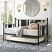 Kelly Clarkson Home Bartles Metal Daybed w/ Trundle Metal in Black | 46.5 H x 56 W x 77.5 D in | Wayfair 7E955F876C3D4002869DAF2444539A73