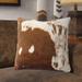 Loon Peak® Lait Square Pillow Cover & Insert Faux Leather | 18 H x 18 W x 3 D in | Wayfair 59462E1FBC904FC797BA64EEA542EA61