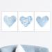 Isabelle & Max™ Calexico Denim Hearts Artwork- 3 pc Paper Prints Paper in Blue | 10 H x 8 W x 0.063 D in | Wayfair 03F7C6ADCD2946C4A33CD3D67ED0AE85