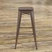 Steelside™ Christie Counter & Bar Stool Metal in Brown | 30.25 H x 17.75 W x 17.75 D in | Wayfair 38D7C3238AE348FDAAABDBC0558EB9B7