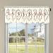 August Grove® Floral Scalloped 60.00" Window Valance Polyester in Pink | 19 H x 60 W x 2 D in | Wayfair AGTG5236 43472239