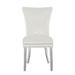 Rosdorf Park Escalera Velvet Wingback Dining Chair Wood/Upholstered/Velvet in Gray | 37.04 H x 18 W x 25.5 D in | Wayfair