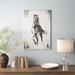 Stallion II - Wrapped Canvas Print Canvas in Black/White Laurel Foundry Modern Farmhouse® | 12 H x 8 W x 1.5 D in | Wayfair