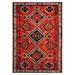 Black/Red 27 x 1 in Indoor Area Rug - World Menagerie Daemyn Oriental Orange/Red Area Rug | 27 W x 1 D in | Wayfair