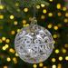 Northlight Seasonal Clear & White "Merry Christmas" Glass Christmas Ball Ornament Glass | 4.5 H x 4.5 W x 4.5 D in | Wayfair NORTHLIGHT GB28226