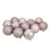 Northlight Seasonal Shatterproof 3-Finish Christmas Ball Ornaments Plastic in Pink | 4 H x 4 W x 4 D in | Wayfair 32911650