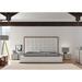 Wade Logan® Carlina Standard Bed Wood & /Upholstered/Faux leather in White | 61 H x 78 W x 91 D in | Wayfair 8379238C21E54A849EB6CDA6B3ACEE03