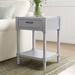 Sand & Stable™ There'sa End Table w/ Storage Wood in Gray/White | 26 H x 19 W x 15.75 D in | Wayfair D4656D8B4B4A4A93B8BEE5211994D661