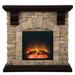 Millwood Pines Seaton Electric Fireplace Marble/Stone, Solid Wood in Brown | 39.2 H x 40 W x 12 D in | Wayfair 2D76DD409B36492FB414A6792FF7201C