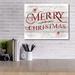 The Holiday Aisle® Merry Christmas - Wrapped Canvas Textual Art Print Canvas in Red/White | 16 H x 20 W x 1.5 D in | Wayfair