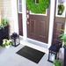 Winston Porter Bennettsville 30 in. x 18 in. Non-Slip Indoor Outdoor Door Mat Synthetics/Plastic in Black | Wayfair