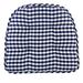 August Grove® Non-Slip Gingham Dining Room & Kitchen Seat Cushions, 16 X 15 X 2 Inches Polyester in Brown | 2 H in | Outdoor Furniture | Wayfair