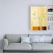 Bay Isle Home™ 'Bamboo on Yellow' by Pablo Esteban - Wrapped Canvas Painting Print Canvas in Green | 19 H x 12 W x 2 D in | Wayfair