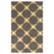 White 36 x 24 x 0.16 in Indoor Area Rug - Wade Logan® Araliya Geometric Handwoven Wool Yellow/Brown Area Rug Wool | 36 H x 24 W x 0.16 D in | Wayfair