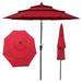 Arlmont & Co. Escondido 9' Beach Umbrella Metal in Red | 97.6 H in | Wayfair 697704C5091C45429F998D491129C7EE