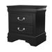 Alcott Hill® Waynesburg 2 - Drawer Solid Wood Nightstand Wood in Black | 23.75 H x 21.5 W x 15.75 D in | Wayfair 2CF6509FF2654C9CAF2F8434D5EF1508