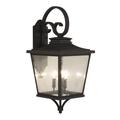 Craftmade Tillman 26.5" H Outdoor Wall Lantern Glass/Steel in Brown | 26.5 H x 12 W x 14 D in | Wayfair ZA2924-DBG