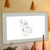 Rayne Mirrors Washed Antique Dry Erase Board Wood in Brown/White | 0.75 D in | Wayfair W59/48.5-72.5