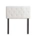 Steelside™ Mattson Adjustable Faux Leather Headboard Faux Leather/Upholstered in White | 21 H x 40.2 W x 3 D in | Wayfair