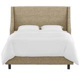 Mercury Row® Bernadine Upholstered Low Profile Standard Bed Upholstered in Black | 56 H x 67 W x 85 D in | Wayfair 9B13F6B6F58E49609AB5EB75776DF1E9