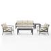 Wade Logan® Mosier Outdoor 5 Piece Sofa Seating Group w/ Cushions Metal in Gray/Brown | 32 H x 79 W x 30.5 D in | Wayfair
