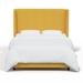 Joss & Main Tilly Upholstered Bed Upholstered, Linen in Black/Yellow | 55 H x 65 W x 85 D in | Wayfair AA2AB9D58B4D4B14B42AF6417A299AD9
