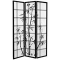 Winston Porter Keir 38.74" W x 71" H 3 - Panel Canvas Folding Room Divider Wood/Canvas in Gray/Blue | 71 H x 38.74 W x 1 D in | Wayfair