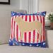 Trinx Patriotic Indoor/Outdoor Throw Pillow Polyester/Polyfill blend | 14 H x 14 W x 3 D in | Wayfair 6ED642A719D24D58B60083EC2BB1758E