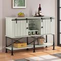 Sand & Stable™ Ilverny Bar w/ Wine Storage Wood/Metal in White | 38 H x 15.5 D in | Wayfair 5B72D2F608414388A7DAA25ABD7A1857