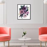 Rosdorf Park Floral & Botanical Purple Ranunculus Florals - Painting Print on Canvas in Indigo/Pink | 20 H x 16 W x 1.5 D in | Wayfair