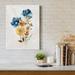 Winston Porter Summer Sprig I - Wrapped Canvas Painting Print Canvas, Solid Wood in Blue/Brown | 12 H x 8 W x 1 D in | Wayfair