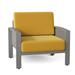 Woodard Metropolis Patio Chair w/ Cushions in Gray | 28.25 H x 36.25 W x 33 D in | Wayfair 3G0406-72-27Y-67E