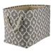 Tucker Murphy Pet™ Lattice Paw Fabric Bin Fabric in Gray | 15 H x 12 W x 12 D in | Wayfair 49B48FD7E9DC450891976971965C9F05