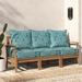 Mistana™ Deep Indoor/Outdoor Sofa Cushion Polyester in Blue/Green | 5 H x 23 W x 25 D in | Wayfair 2DABB2A9D3A84417ABAE5EF922DF1B63
