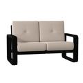 Woodard Vale 58.5" Wide Loveseat Metal in Black | 36.25 H x 58.5 W x 34.5 D in | Outdoor Furniture | Wayfair 7D0419-92-40Y