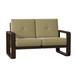 Woodard Vale 58.5" Wide Loveseat Metal in Gray/Brown | 36.25 H x 58.5 W x 34.5 D in | Outdoor Furniture | Wayfair 7D0419-48-87N